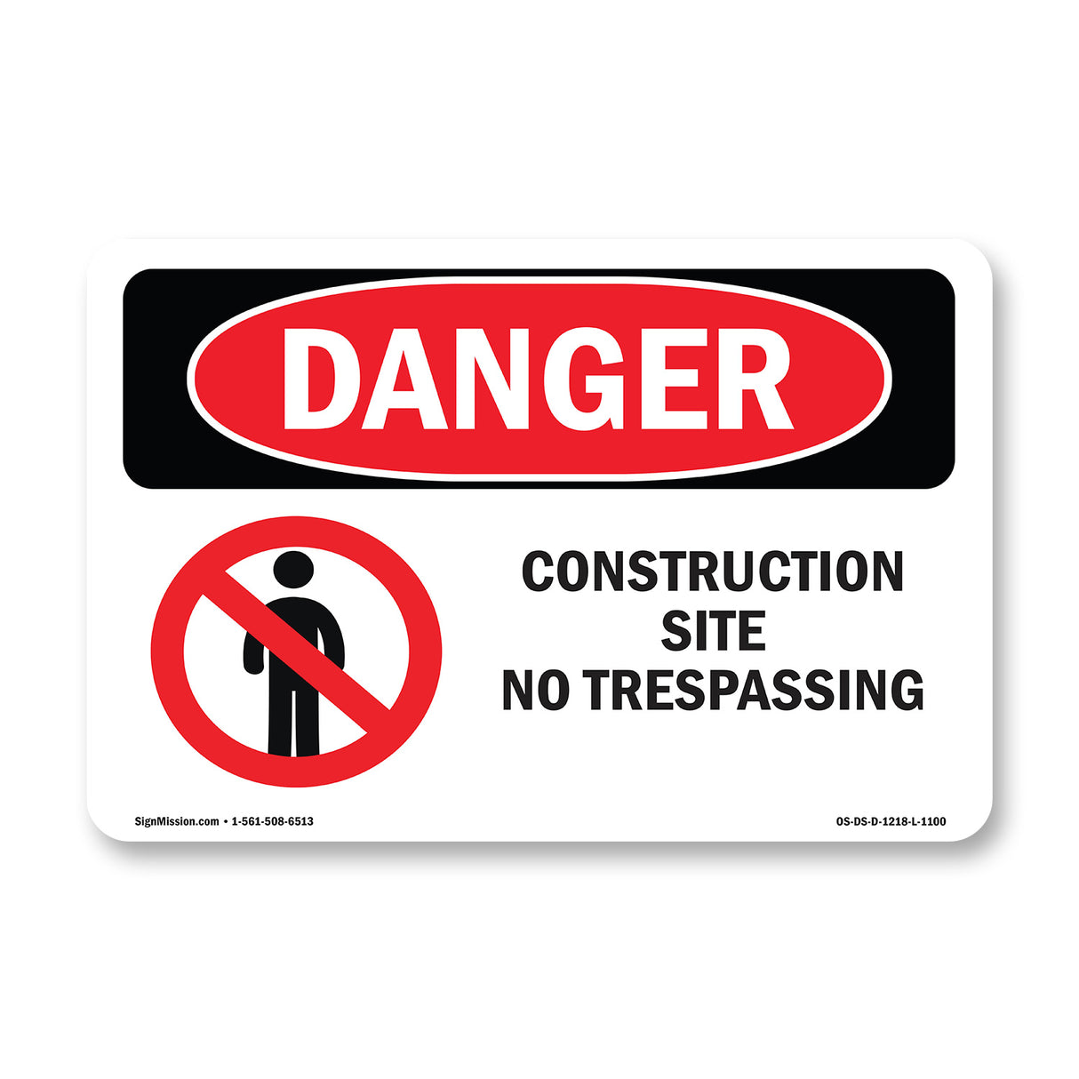 Construction Site No Trespassing