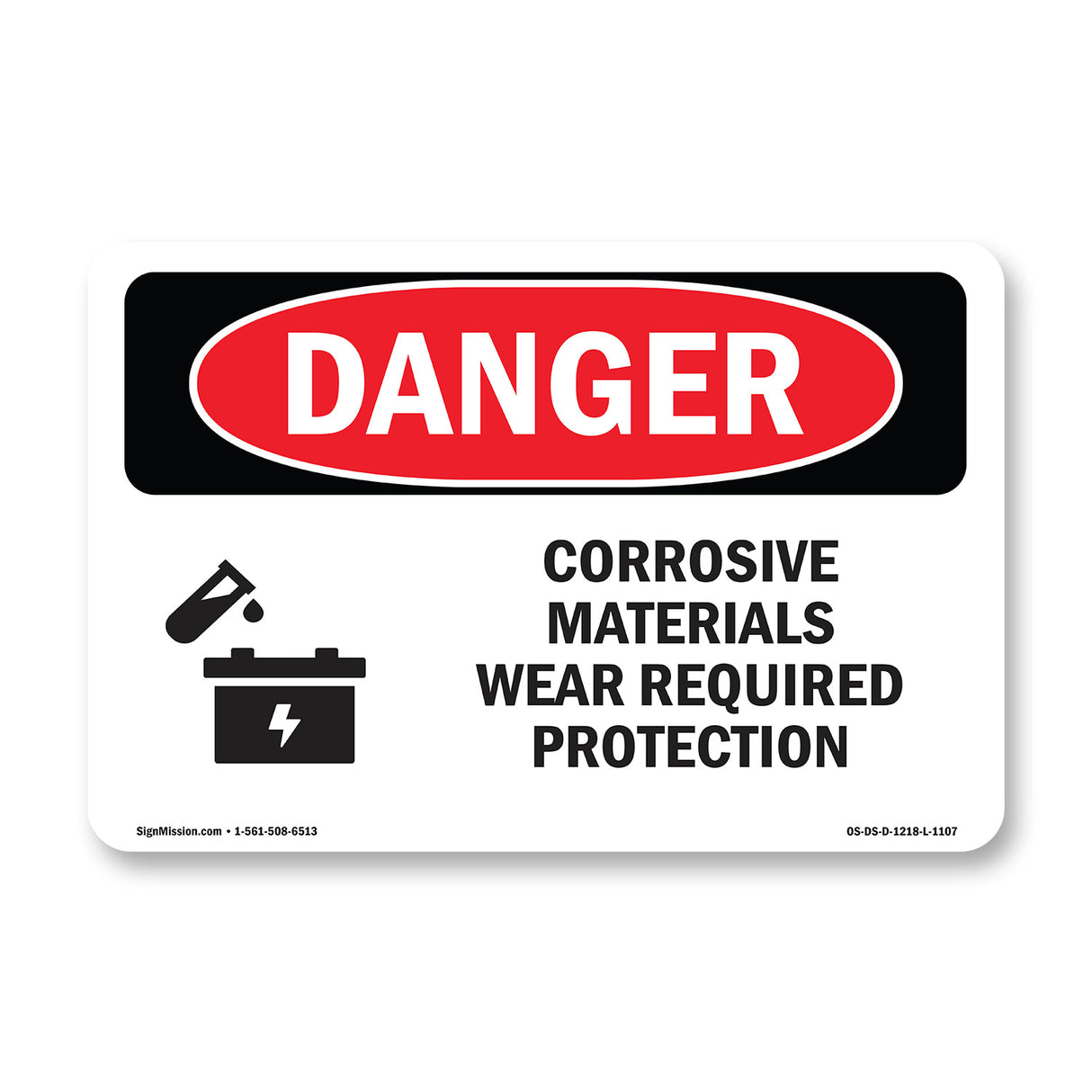 Corrosive Materials Wear Required Protection
