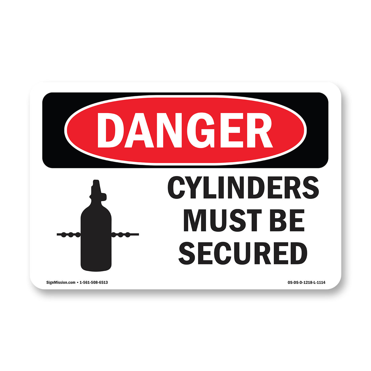 Cylinders Must Be Secured