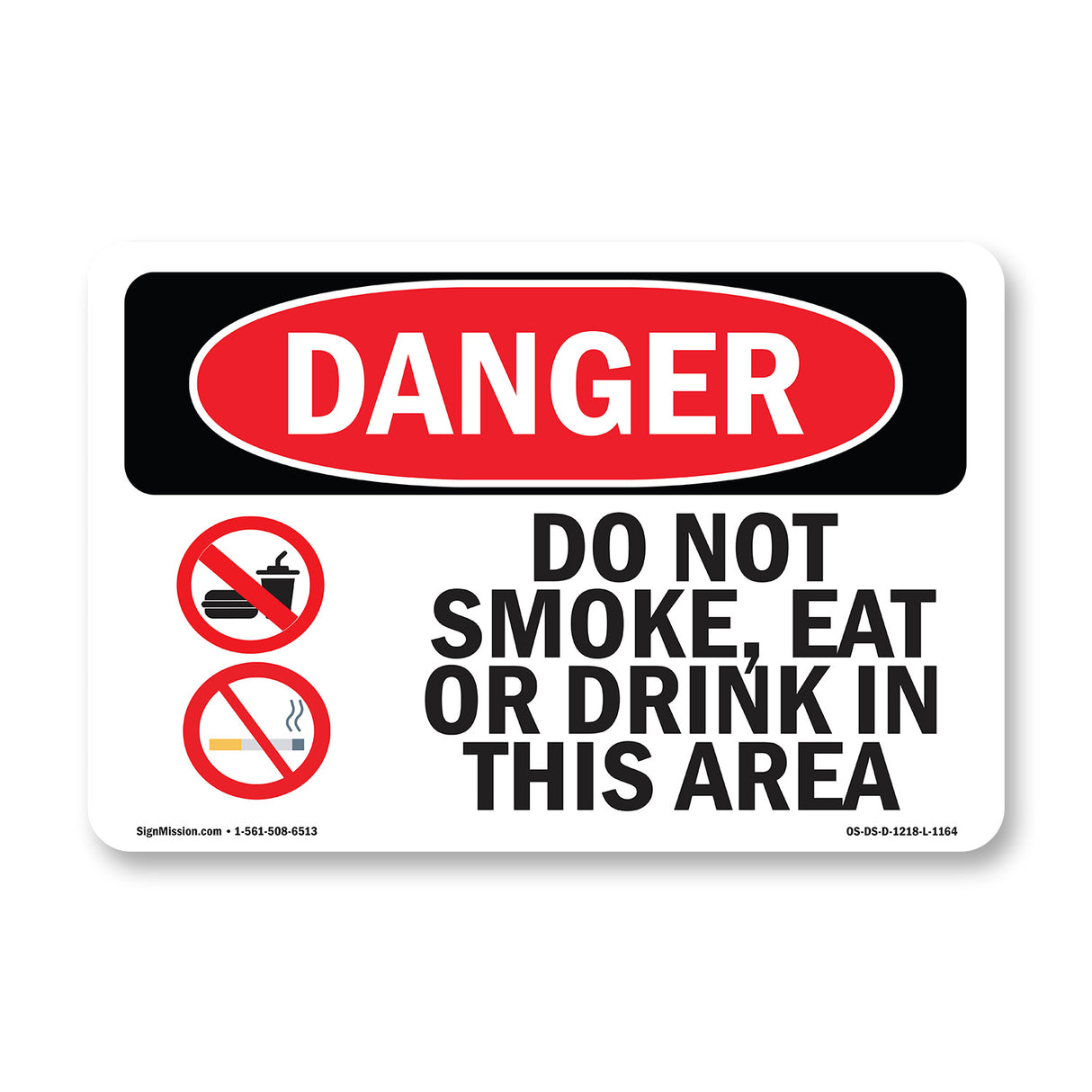 Do Not Smoke Eat Or Drink In This Area