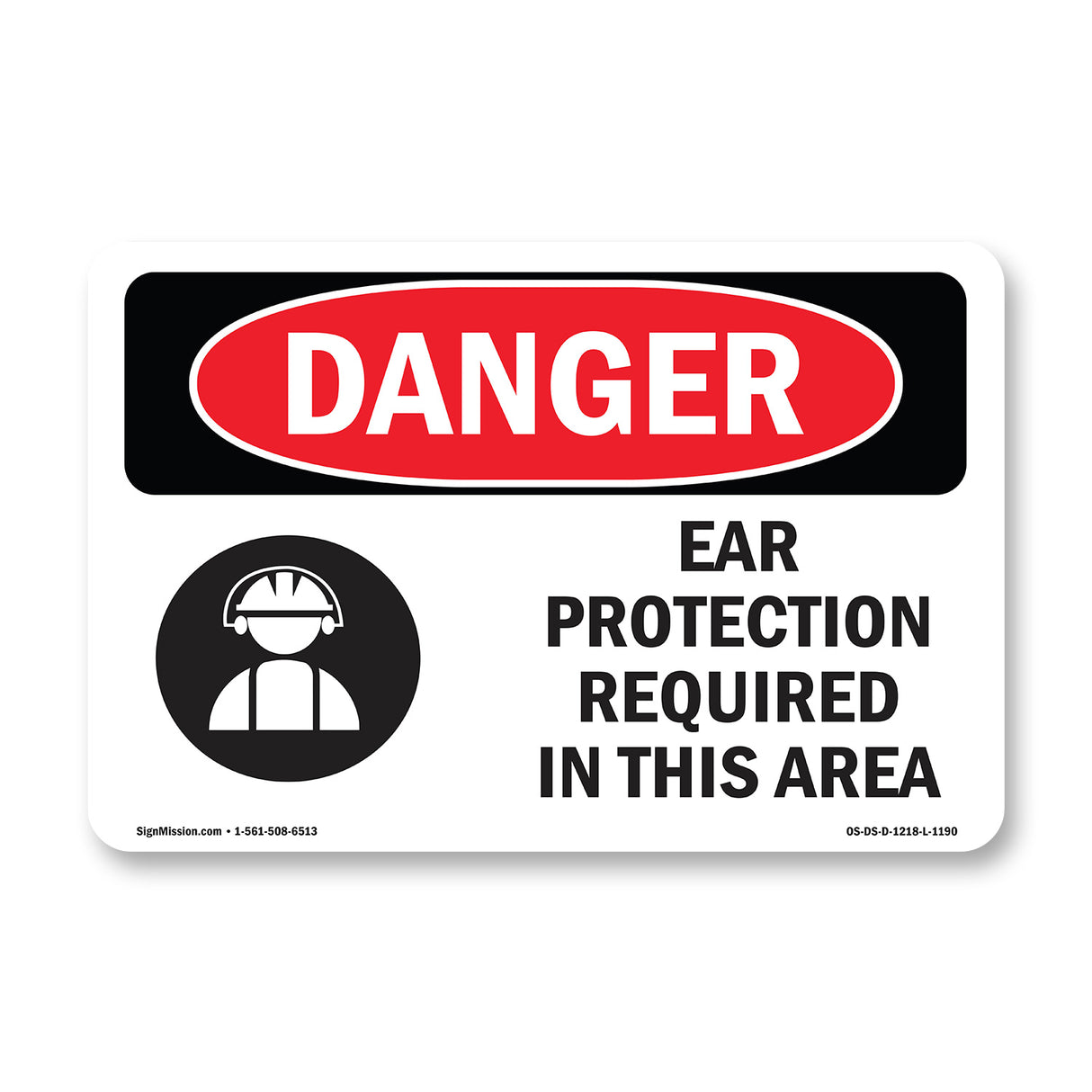 Ear Protection Required In This Area Spanish