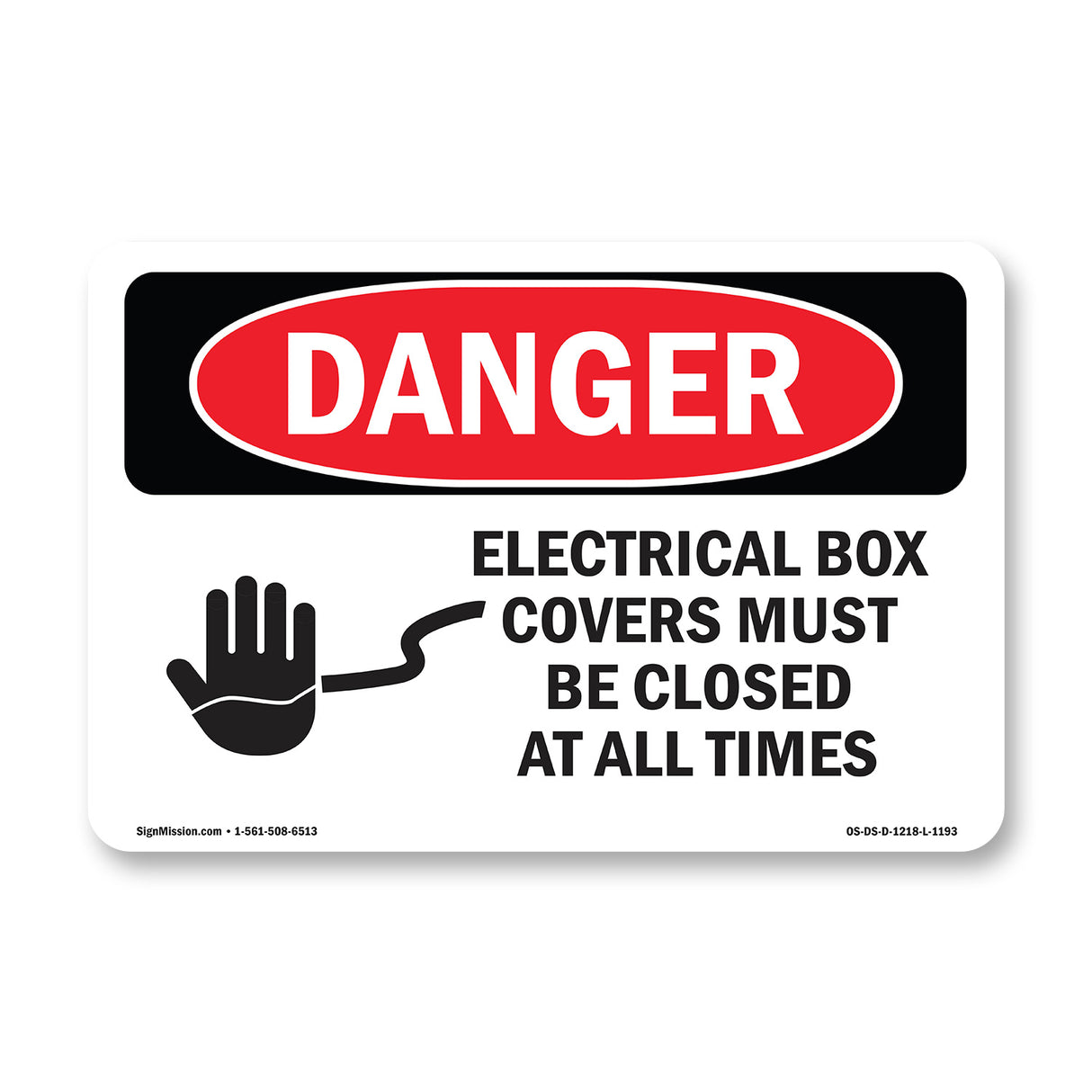 Electrical Box Covers Must Be Closed