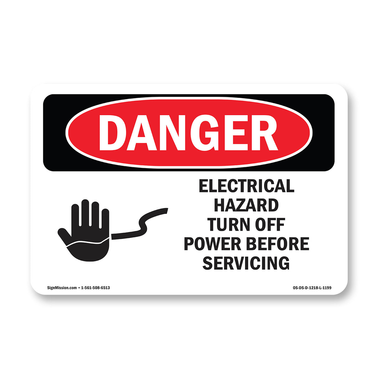 Electrical Hazard Turn Off Power