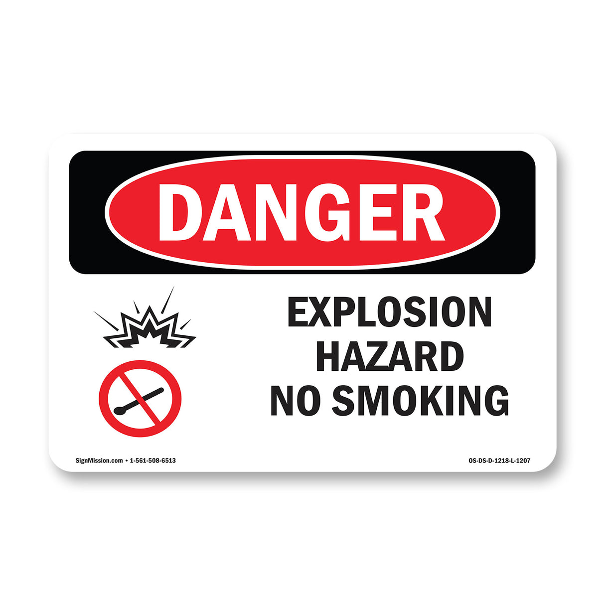 Explosion Hazard No Smoking
