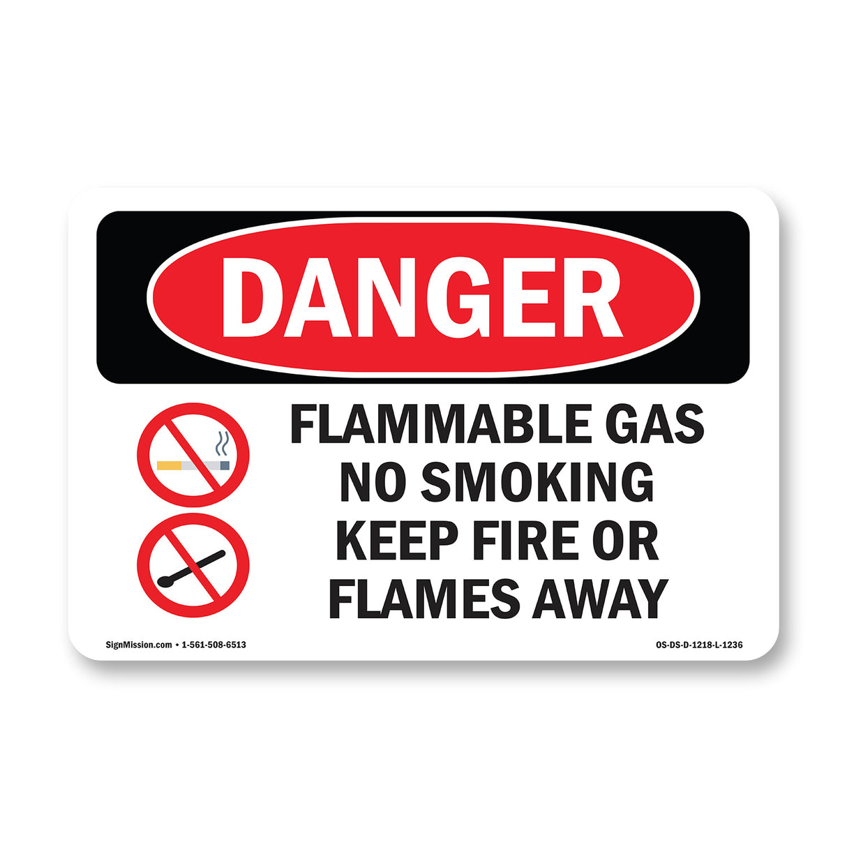 Flammable Gas No Smoking