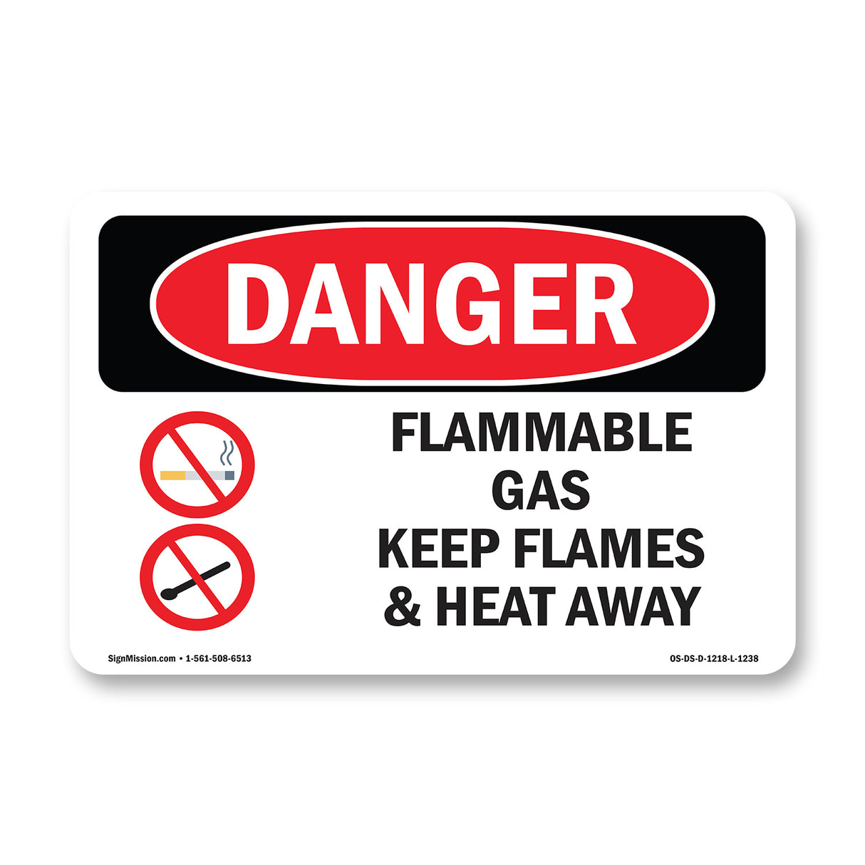 Flammable Gas Keep Flames And Heat Away