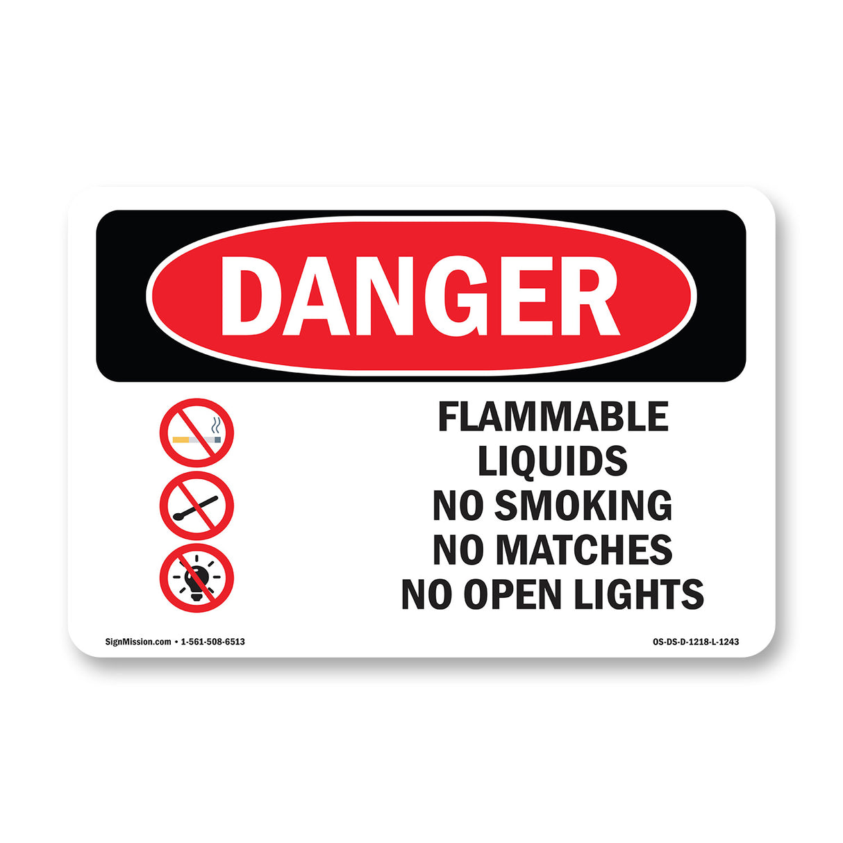 Flammable Liquids No Smoking Matches