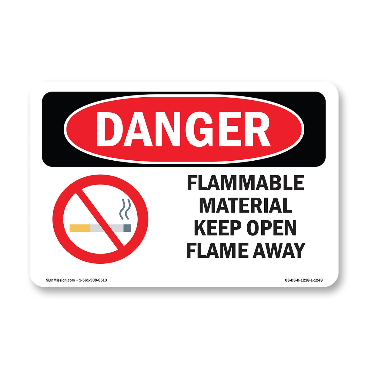 Flammable Material Keep Open Flame Away