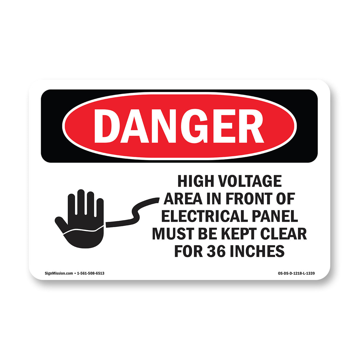 High Voltage Area Electrical Panel 36 Inches