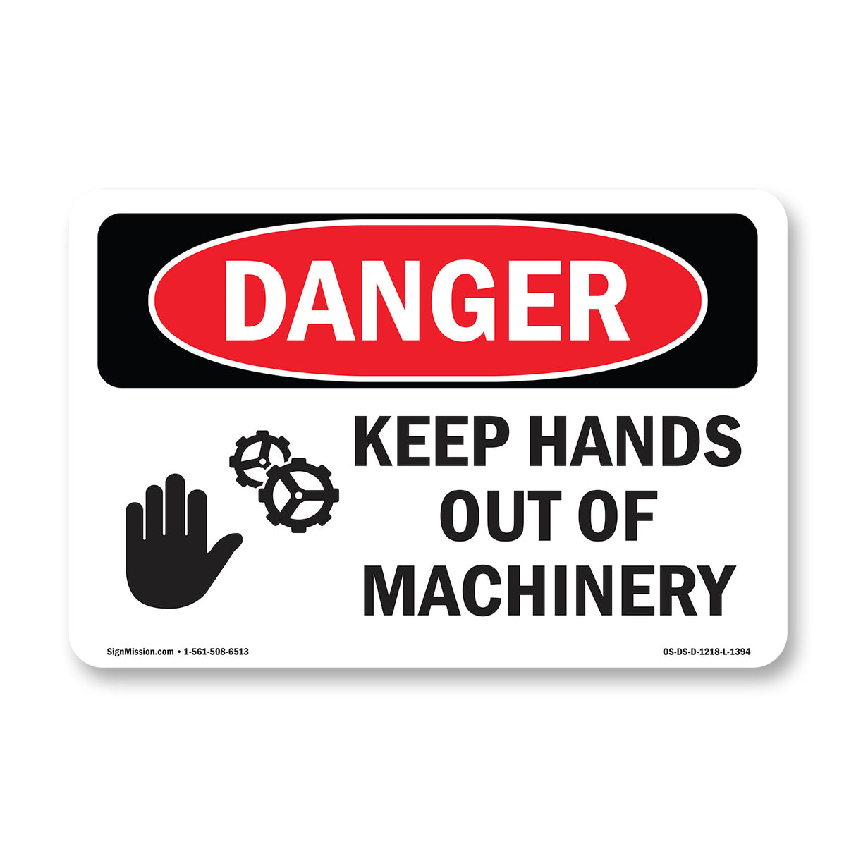 Keep Hands Out Of Machinery Spanish
