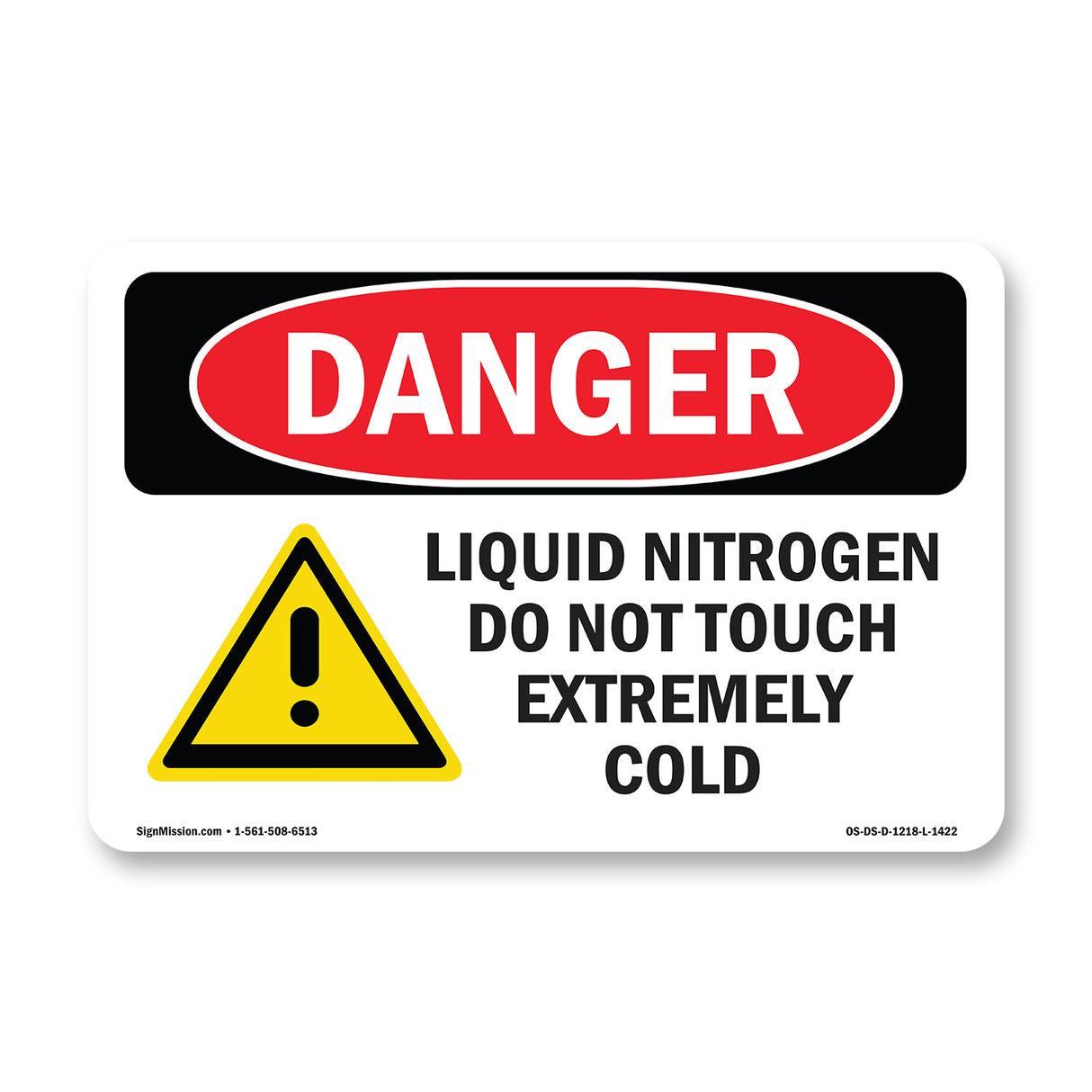 Liquid Nitrogen Do Not Touch Extremely Cold