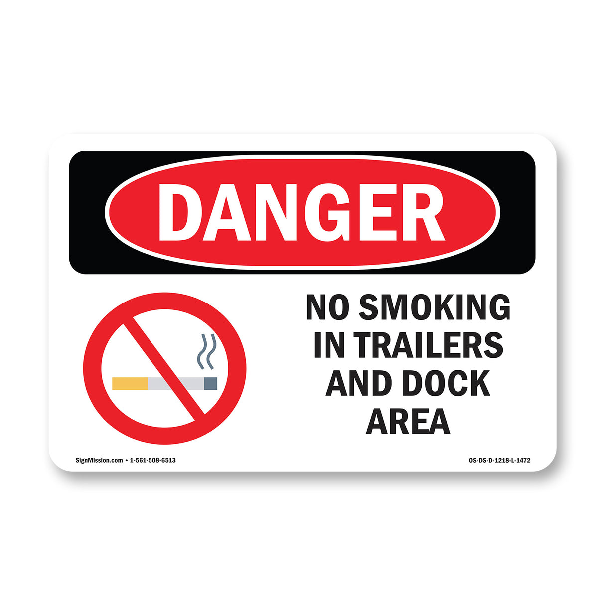 No Smoking In Trailers And Dock Area
