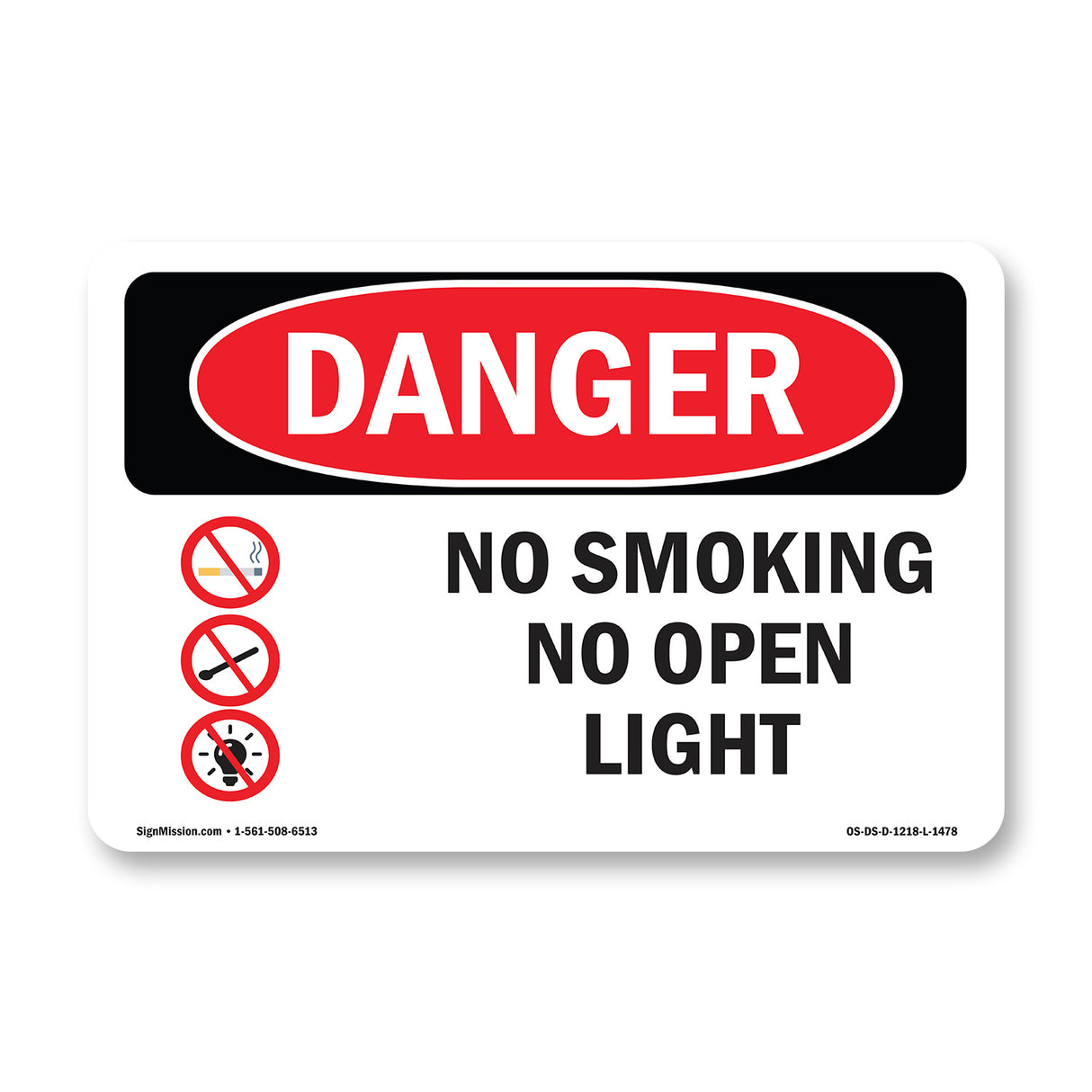No Smoking Or Open Lights