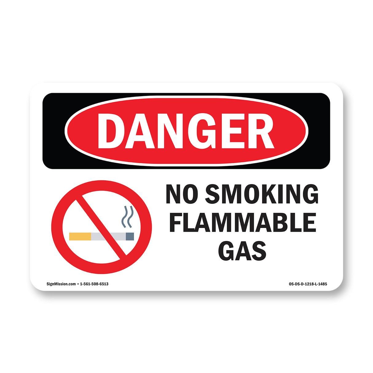 No Smoking Flammable Gas
