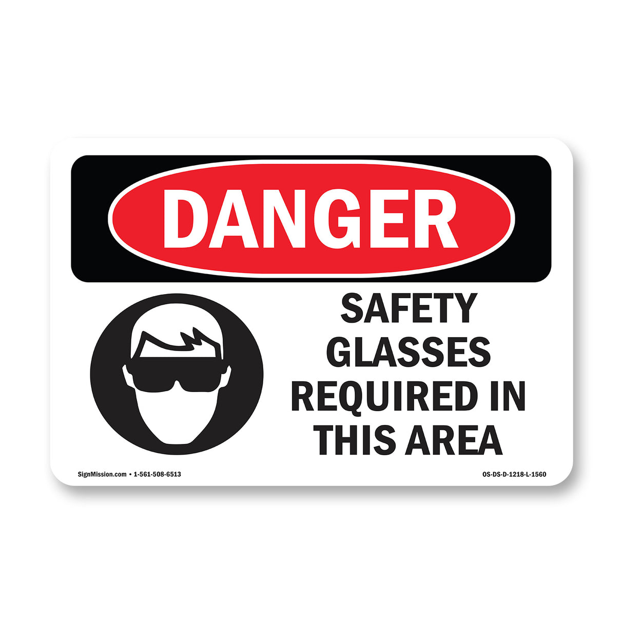 Safety Glasses Required In This Area