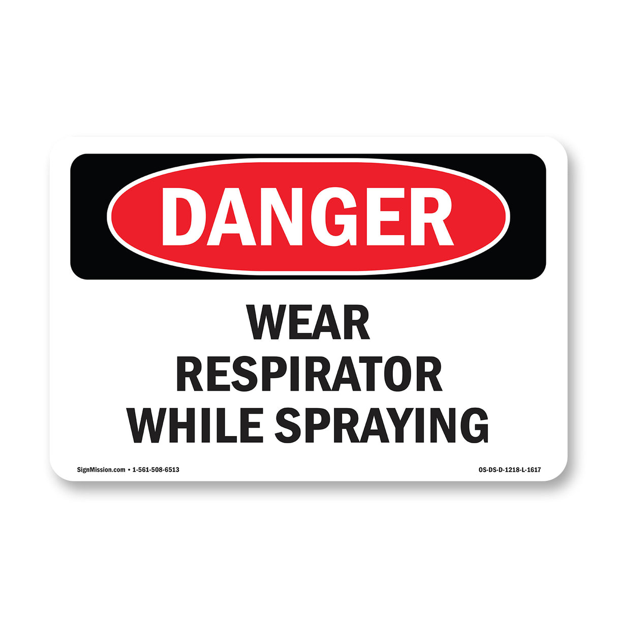 Portrait Wear Respirator While Spraying