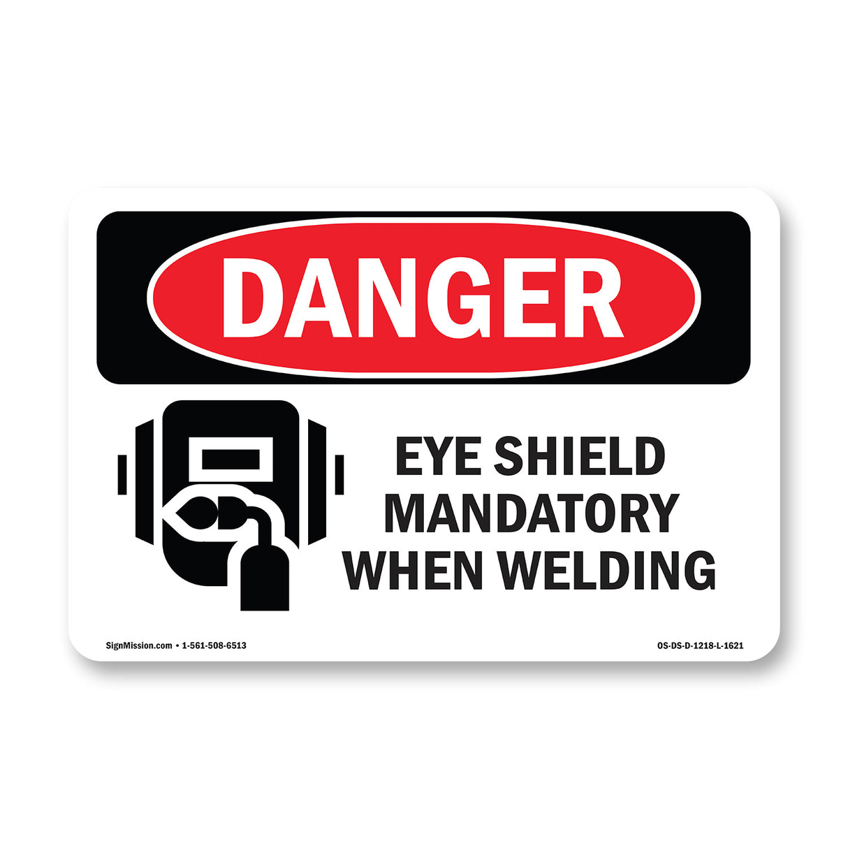 Welding Eye Shield Mandatory When Welding