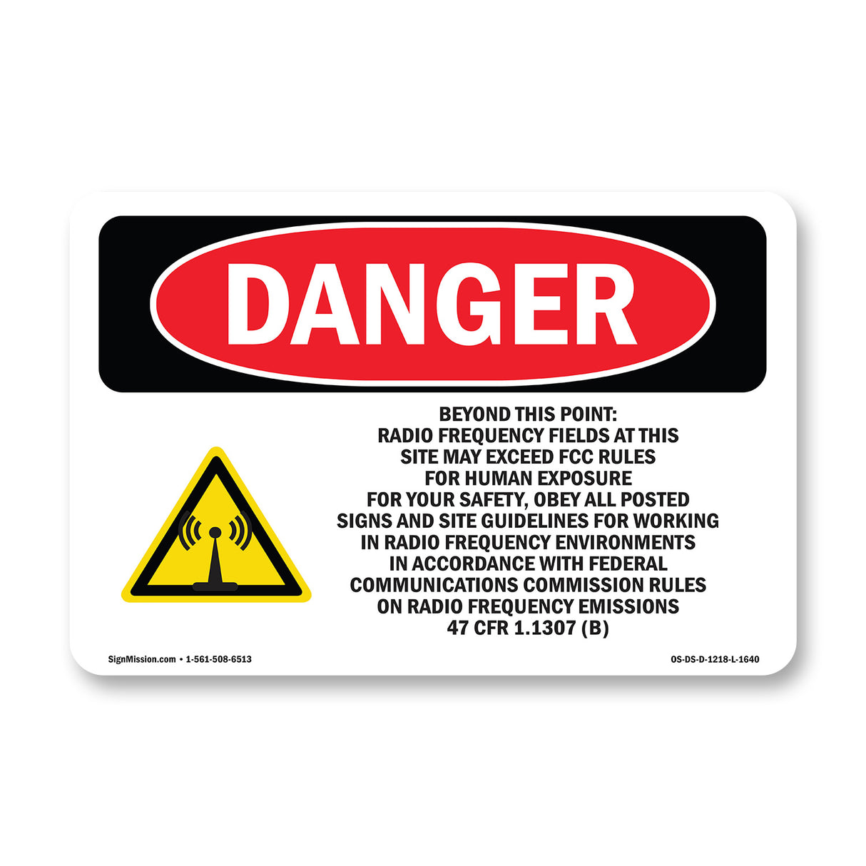 Beyond This Point Radio Frequency Fields