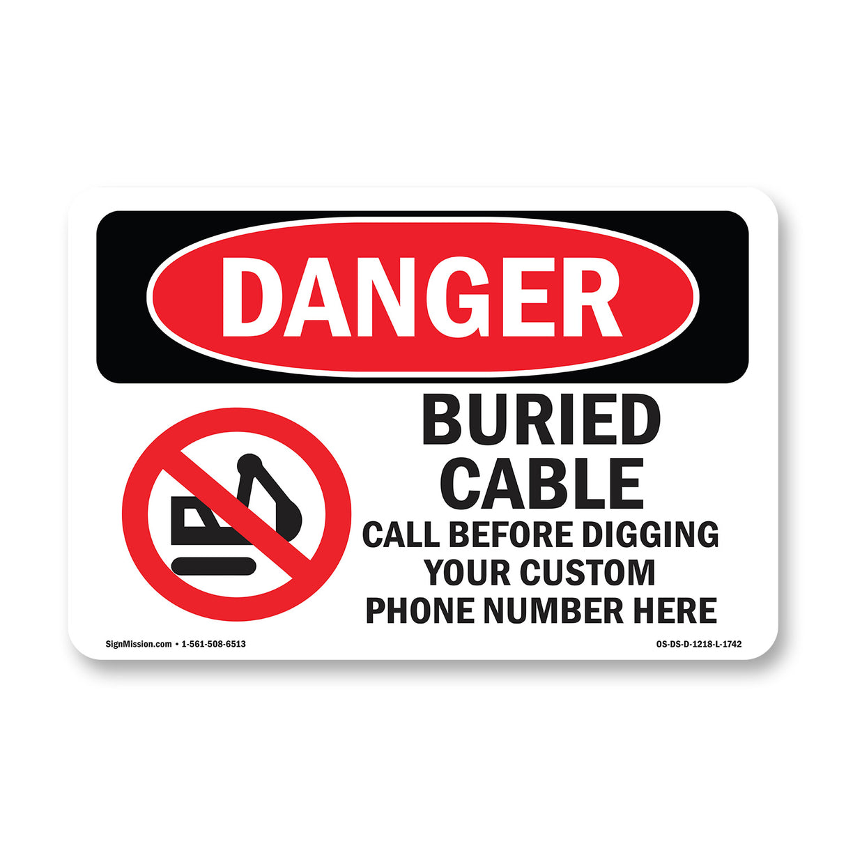 Custom Buried Cable Call Before Digging