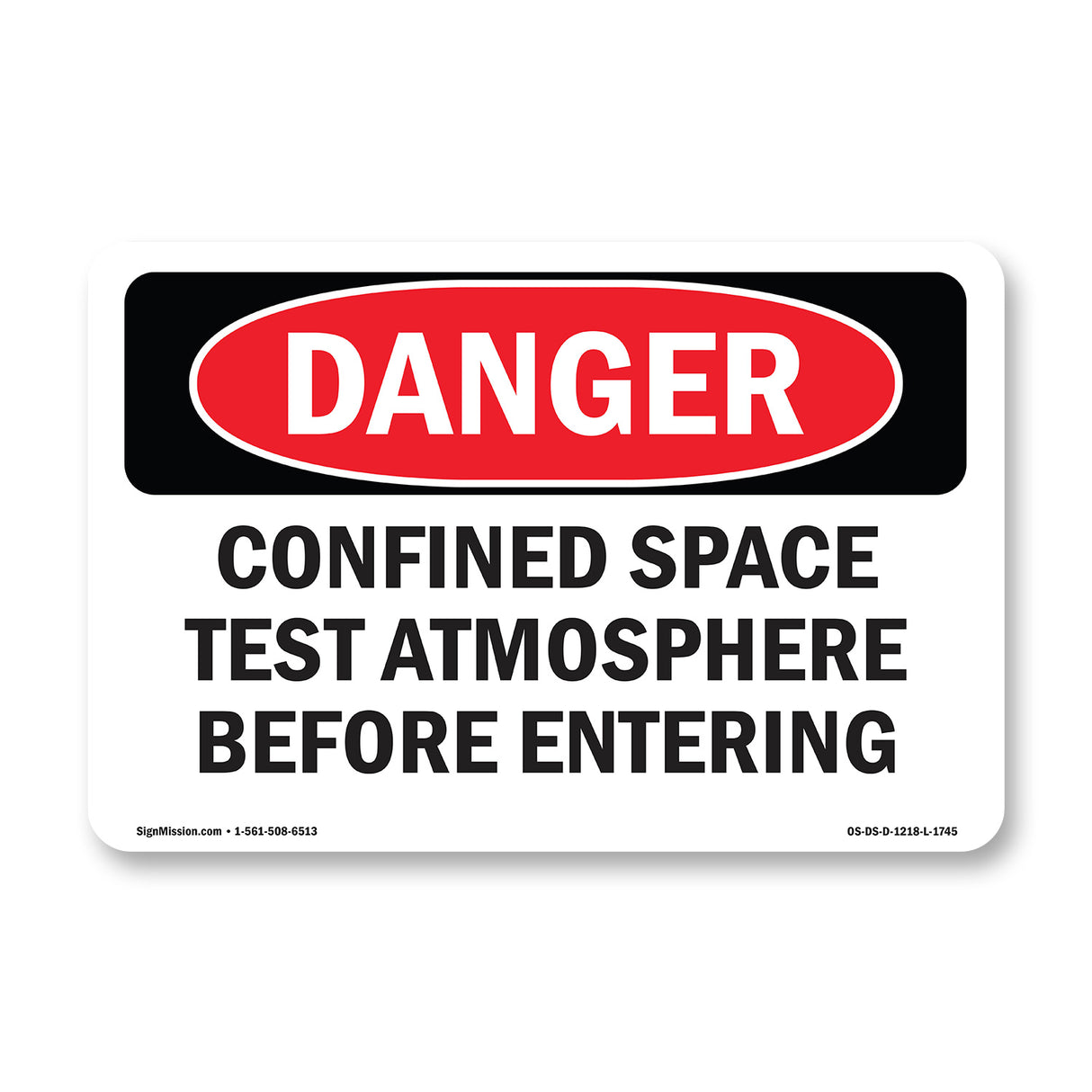 Portrait Confined Space Test Atmosphere