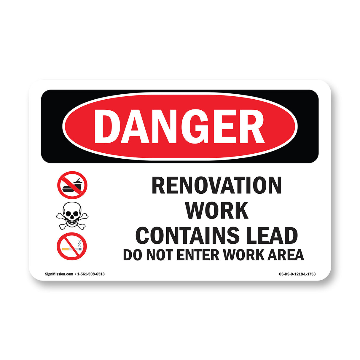 Renovation Work Contains Lead Do Not Enter