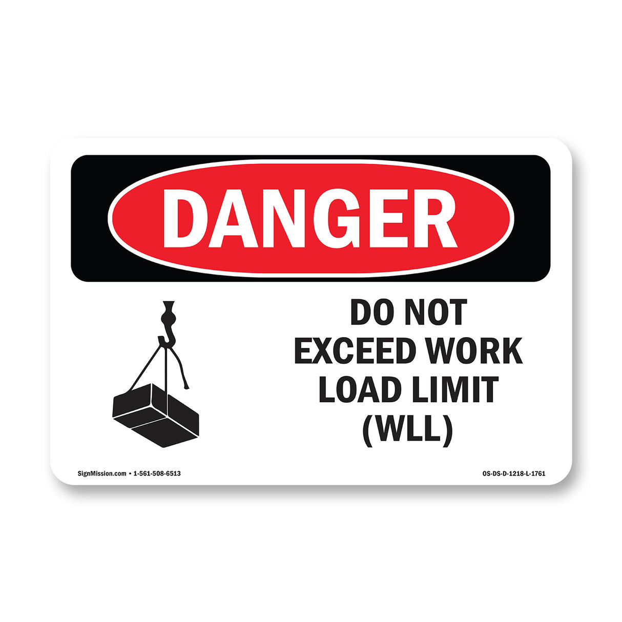 Do Not Exceed Work Load Limit Wll