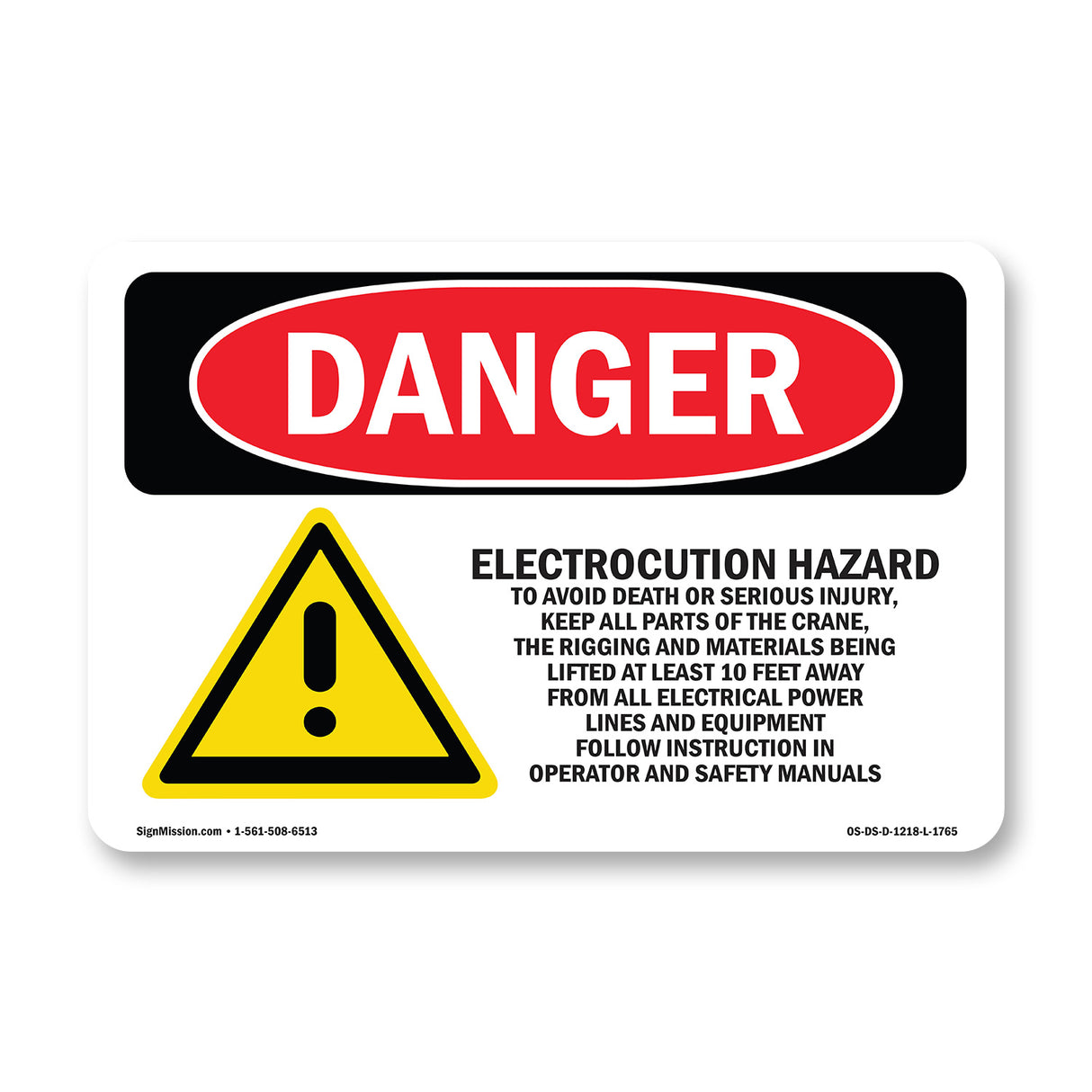 Electrocution Hazard Crane