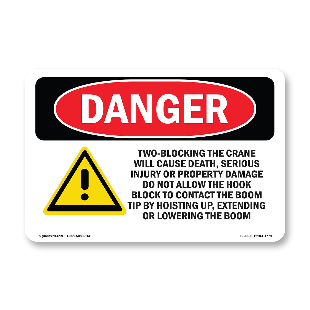 Two-Blocking The Crane Will Cause Death