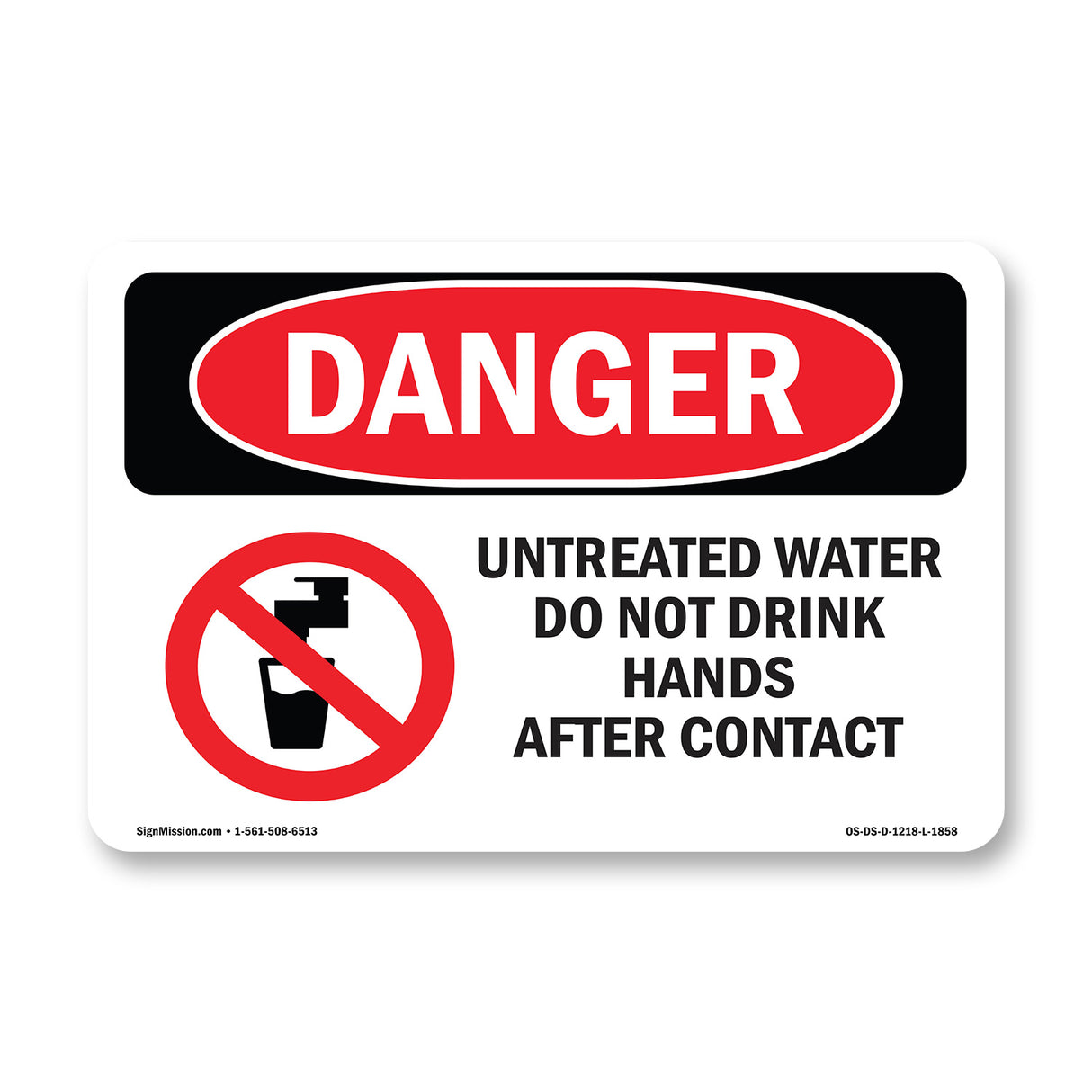 Untreated Water Do Not Drink Wash Hands