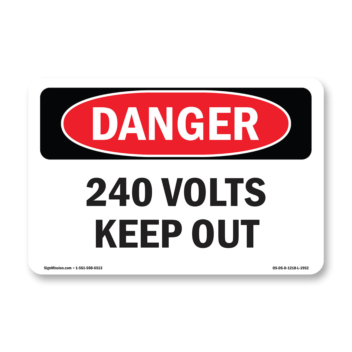240 Volts Keep Out