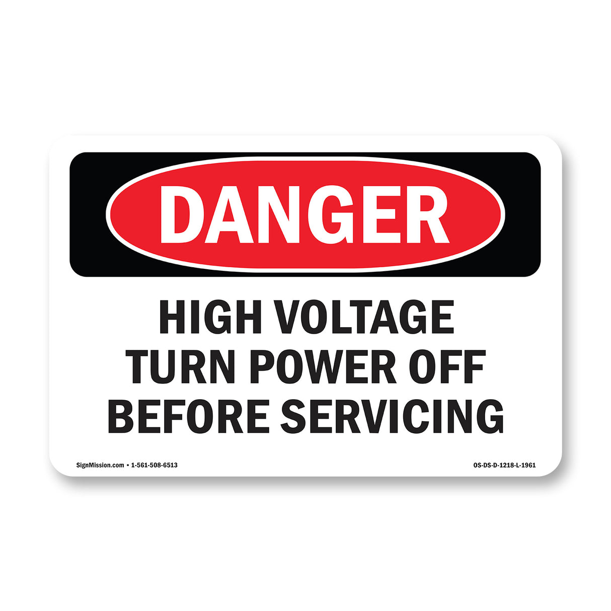 High Voltage Turn Power Off Before