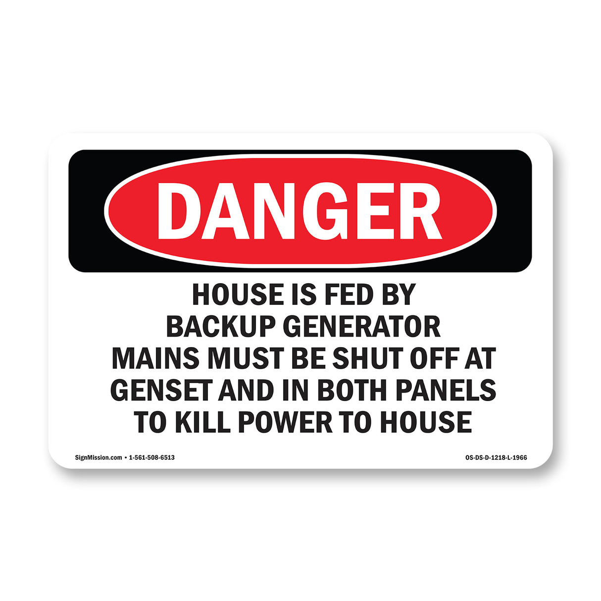 House Is Fed By Backup Generator Mains Must