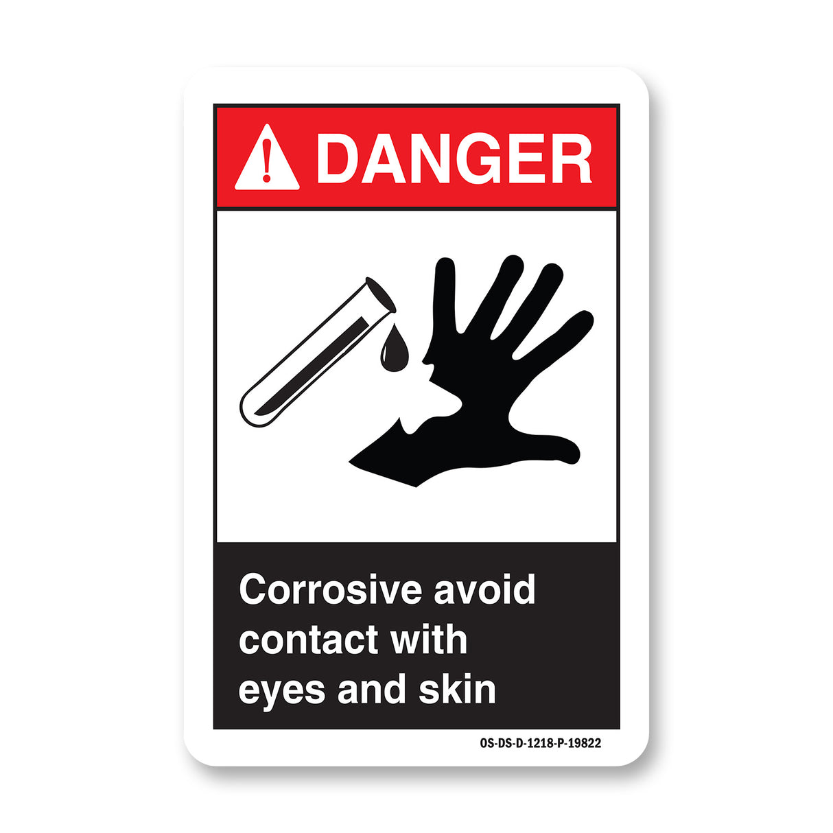 Corrosive Avoid Contact With Eyes And Skin