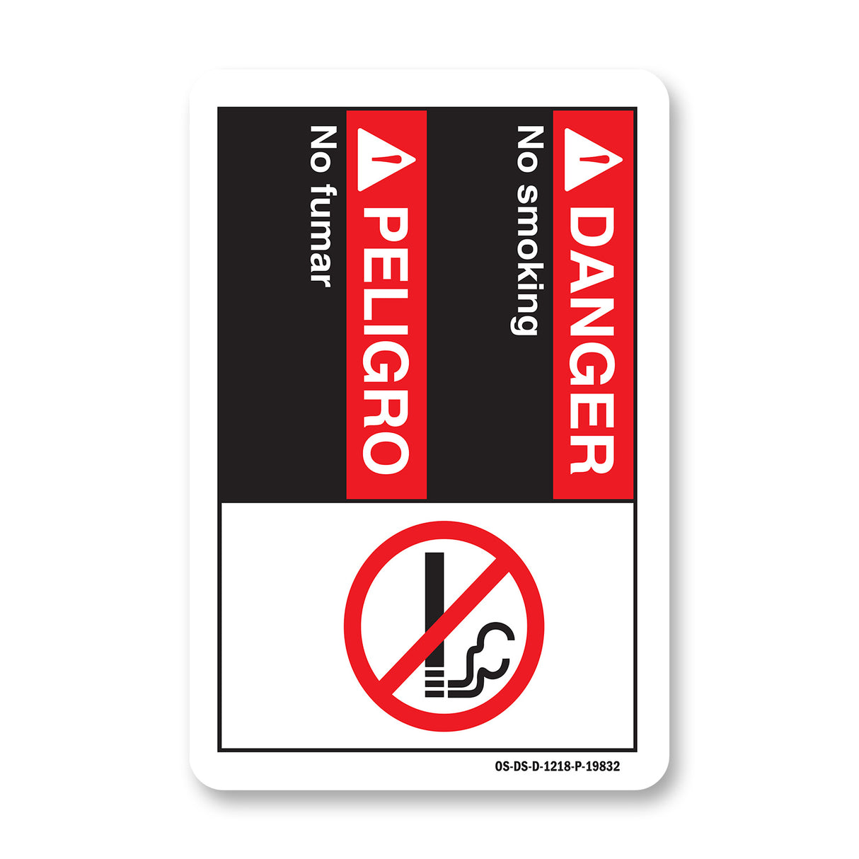 Danger No Smoking (Bilingual Spanish)