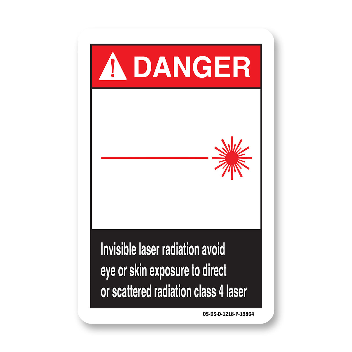 Invisible Laser Radiation Avoid Eye Or Skin Exposure To