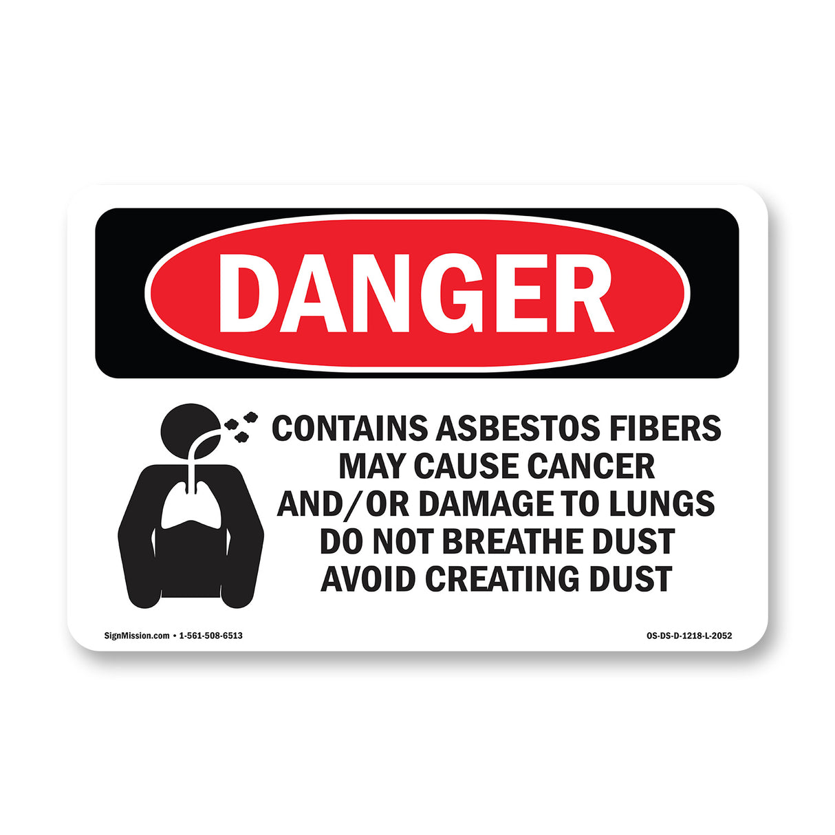 Contains Asbestos Fibers