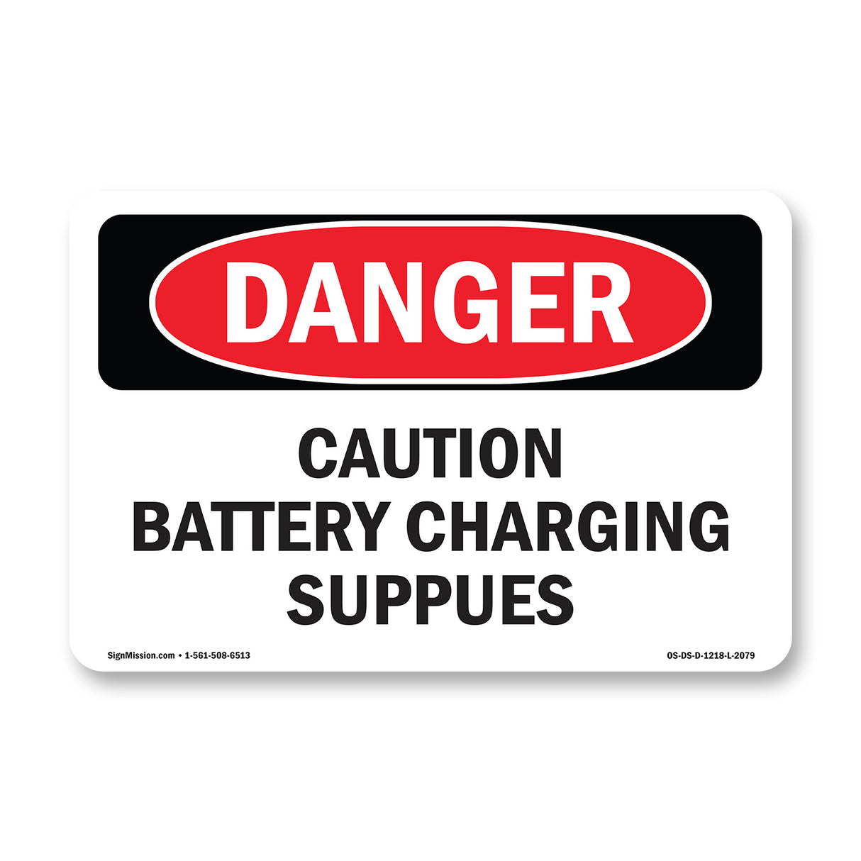 Caution Battery Charging Supplies