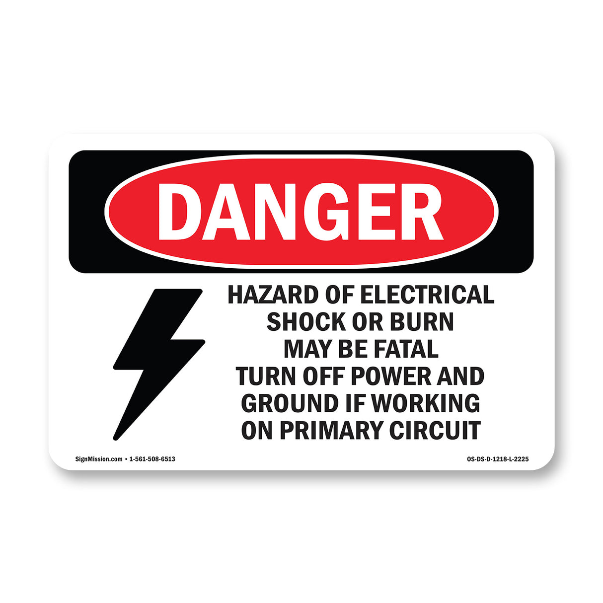 Hazard Of Electrical Shock Or