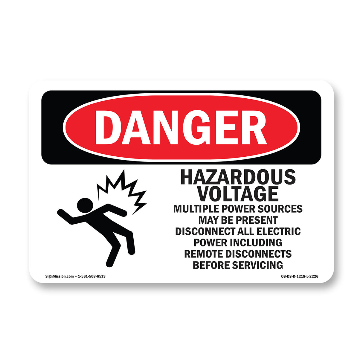 Hazardous Voltage Multiple Power