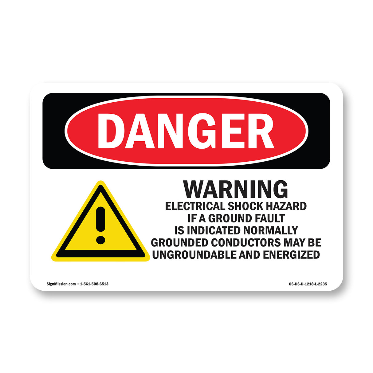 Warning Electrical Shock Hazard