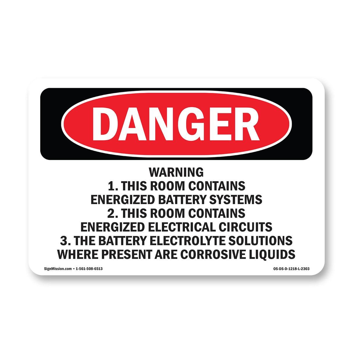 Warning 1. This Room Contains Energized