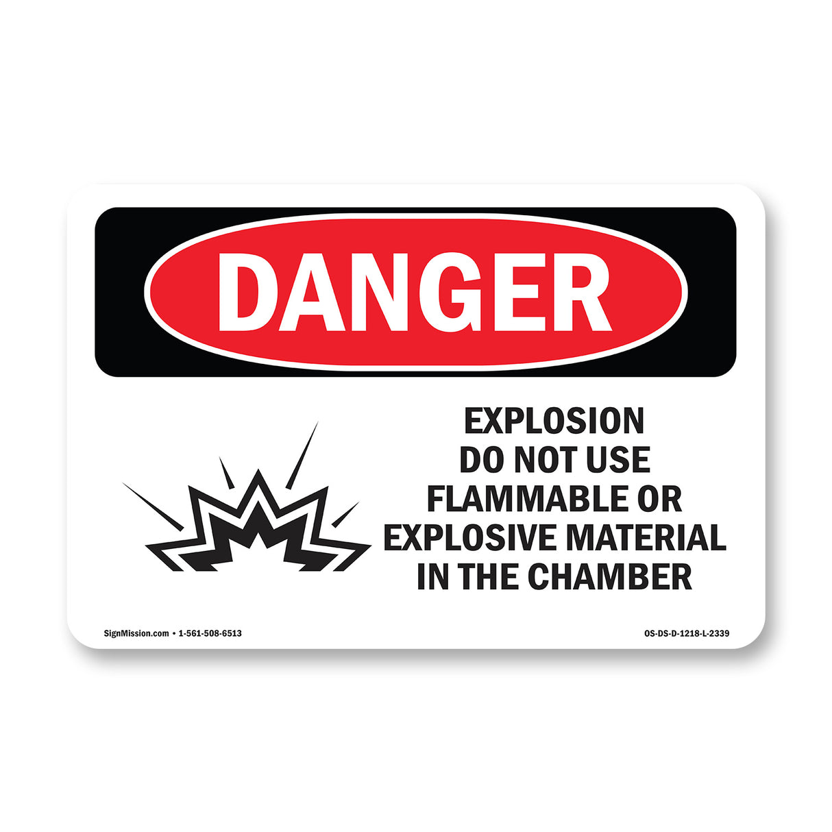 Explosion Do Not Use Flammable