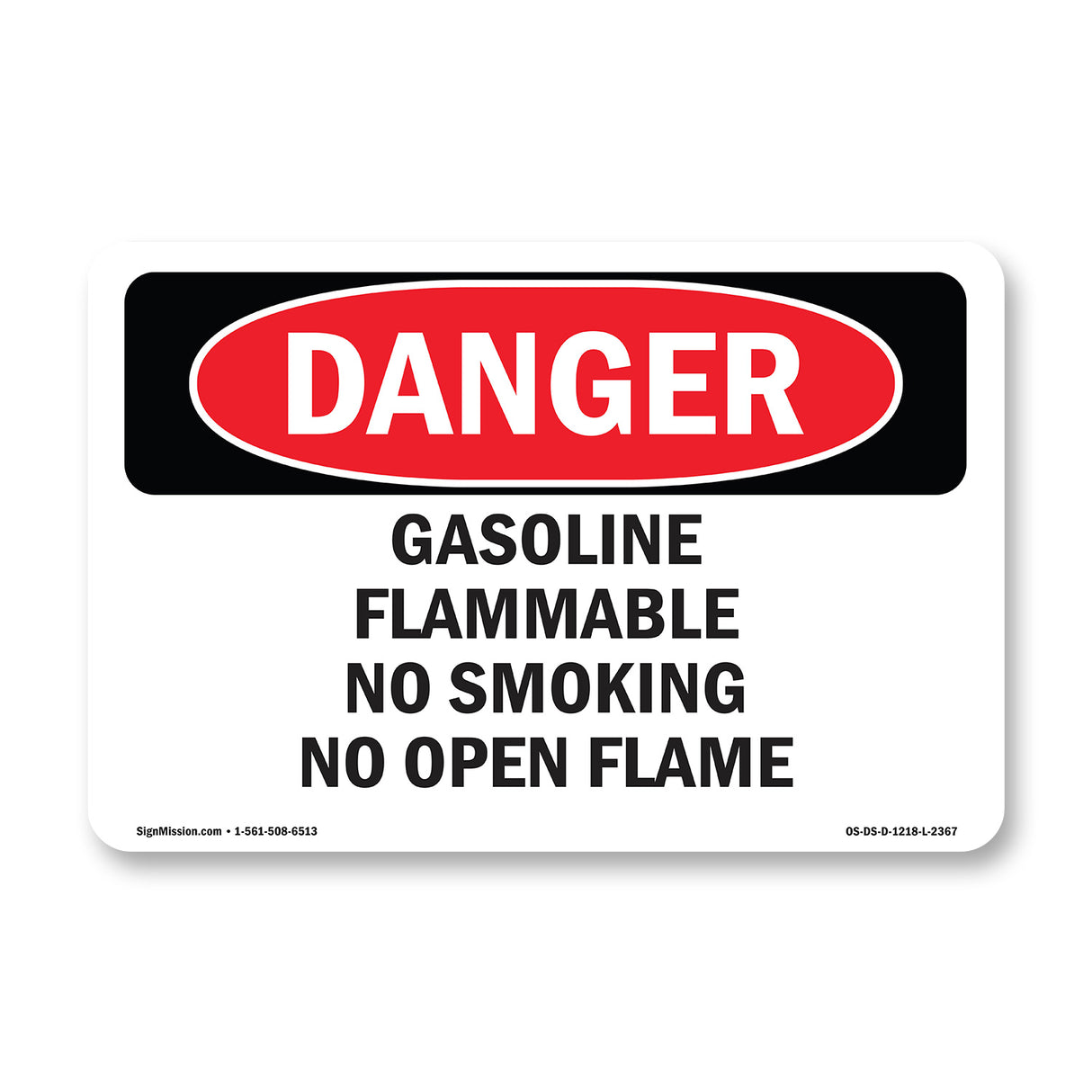 Gasoline Flammable No Smoking No Open Flame