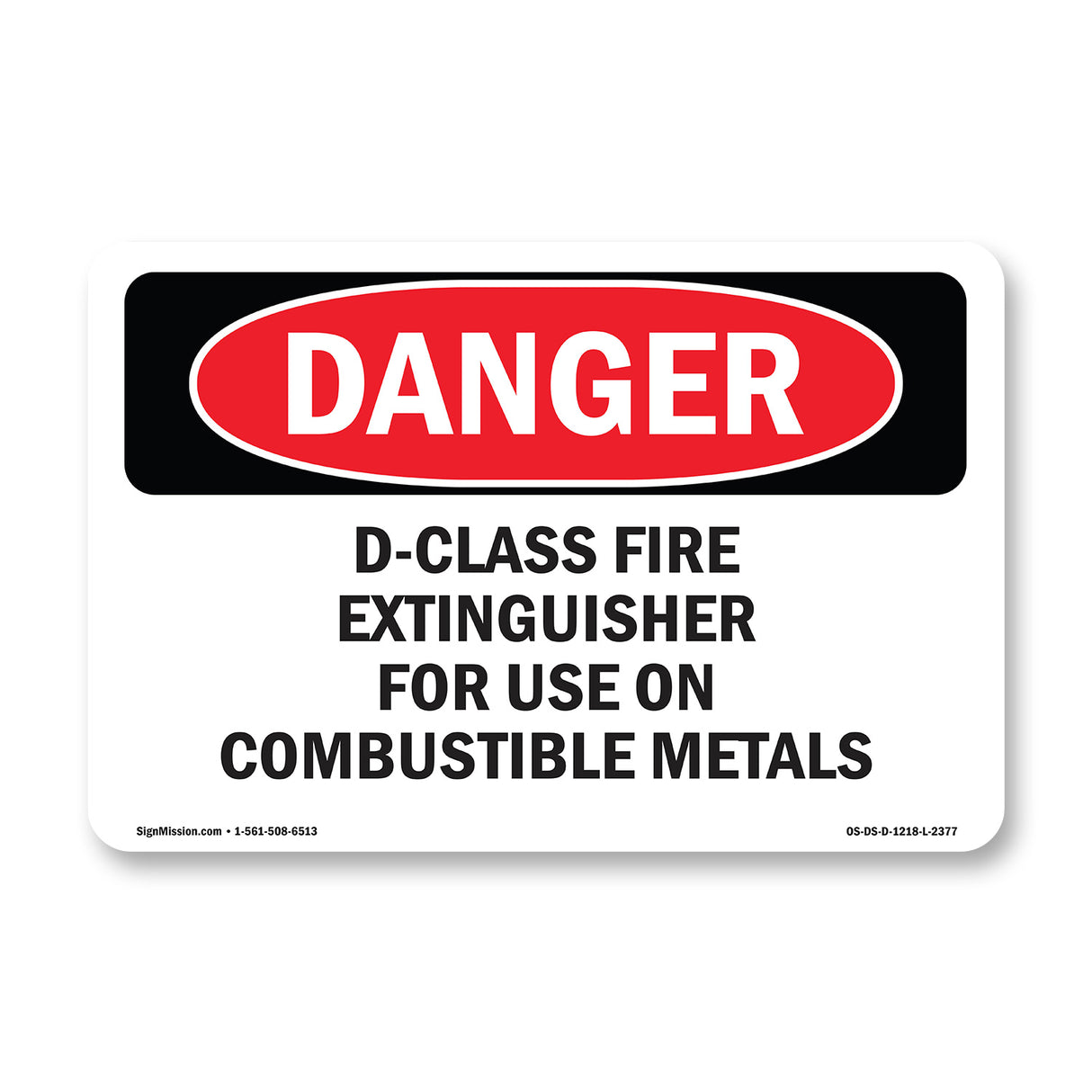 D-Class Fire Extinguisher For Use On Combustible
