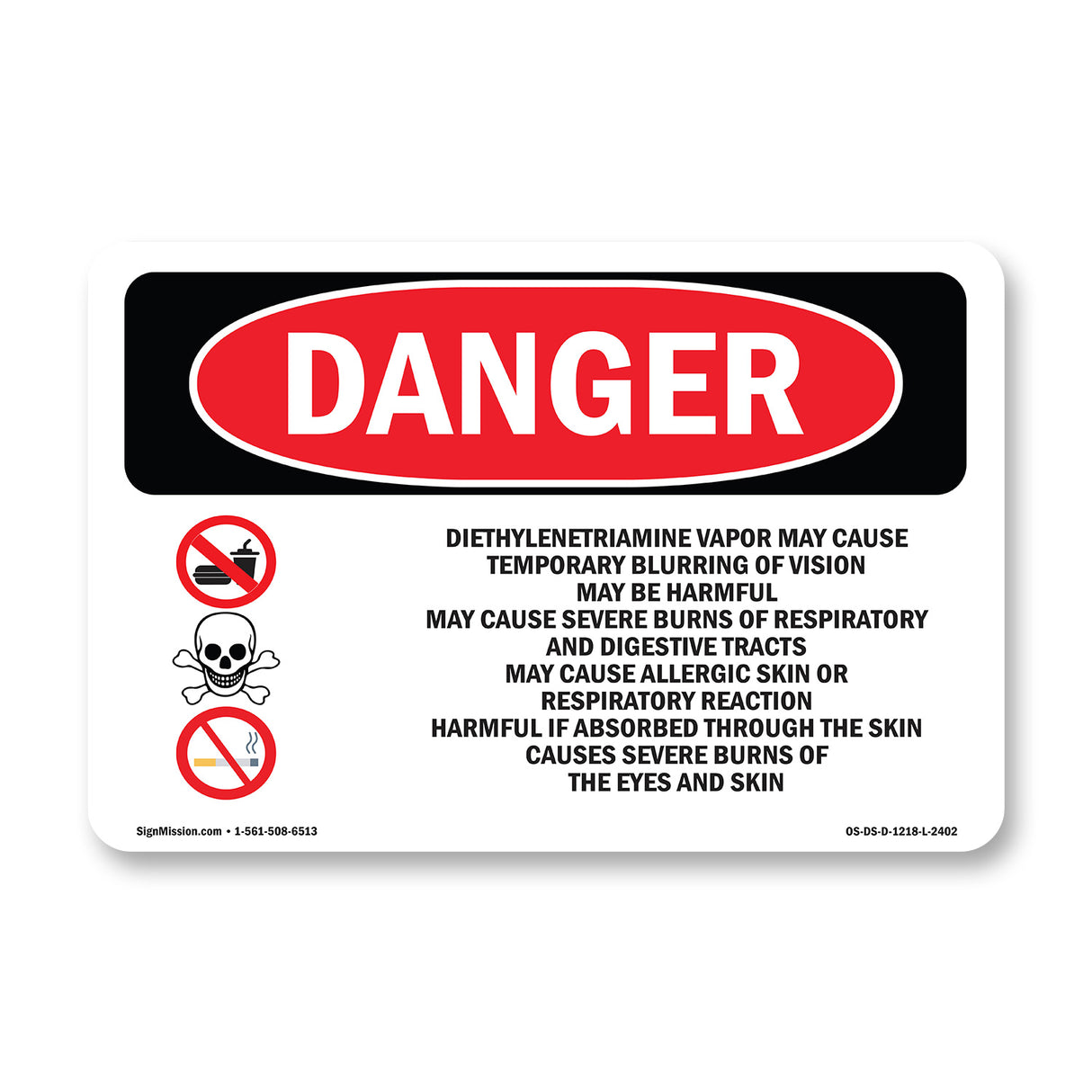 Diethylenetriamine Vapor May