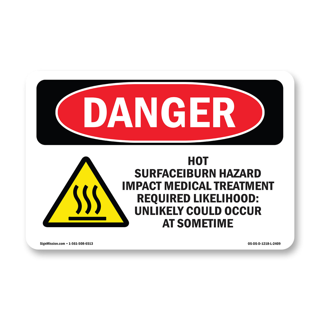 Hot SurfaceBurn Hazard Impact