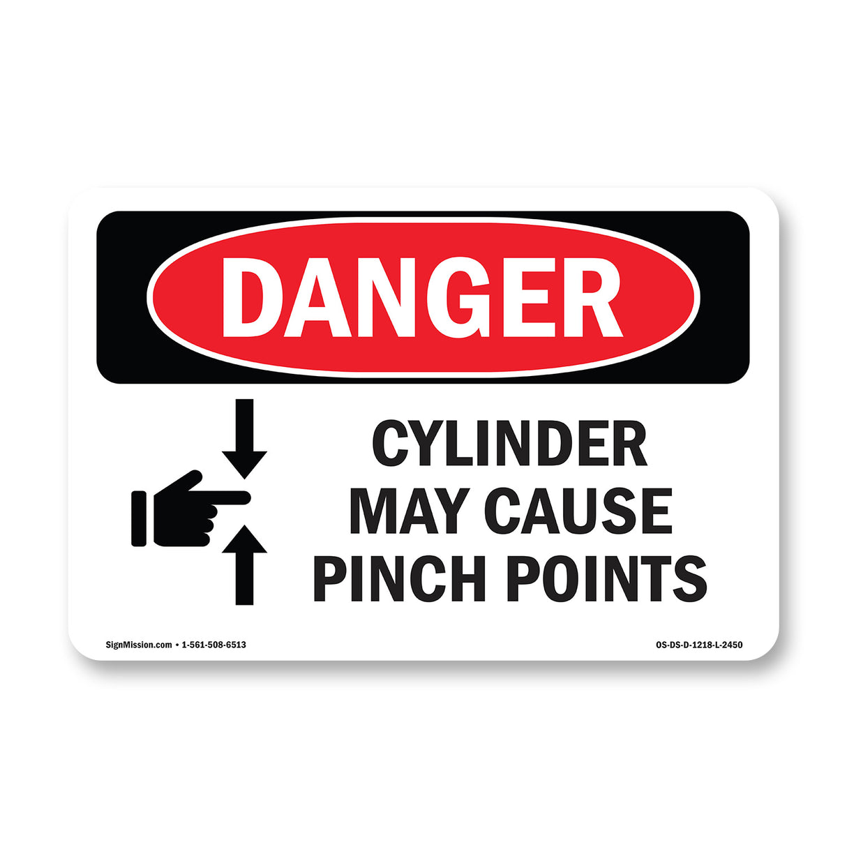 Cylinder May Cause Pinch Points