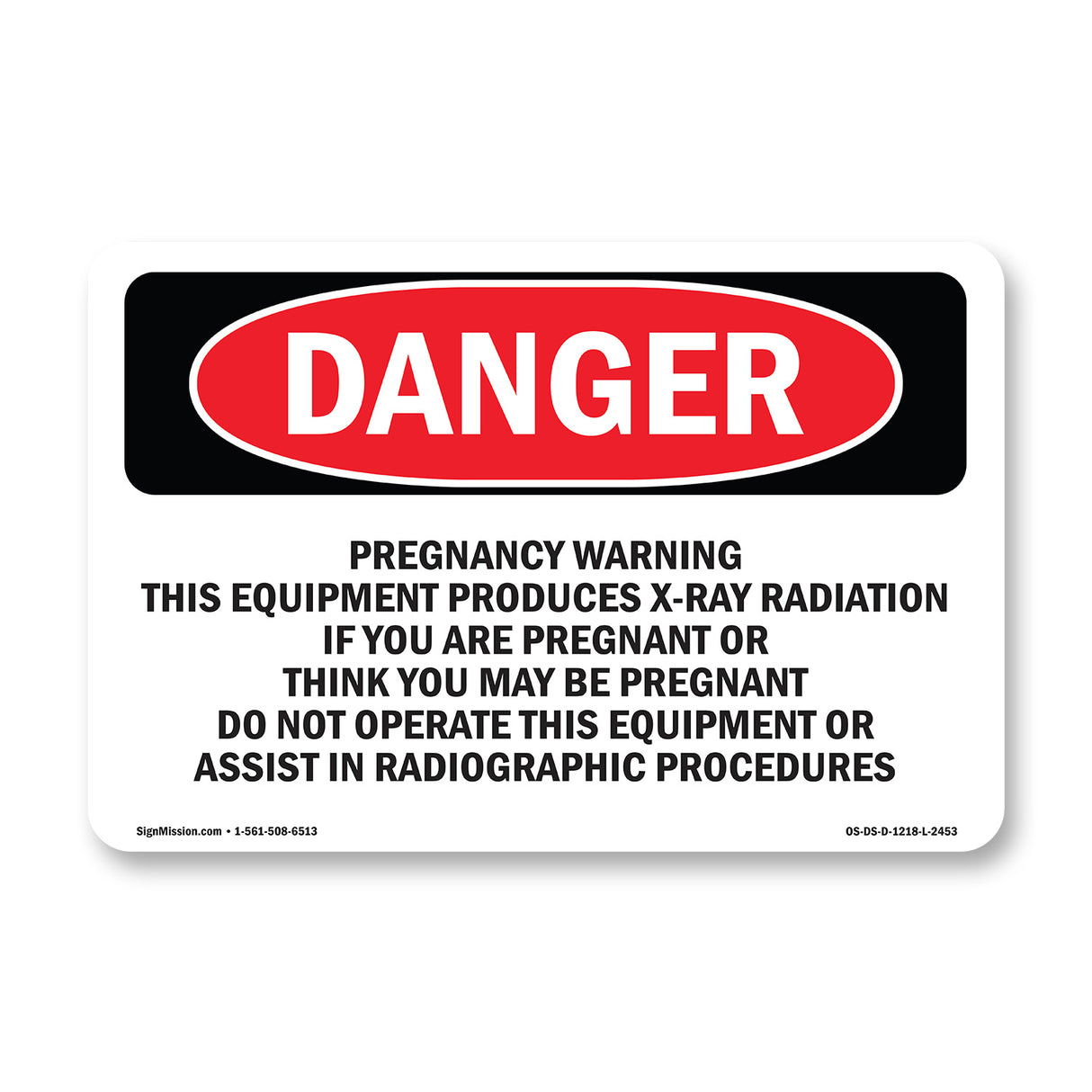 Pregnancy Warning This Equipment Produces