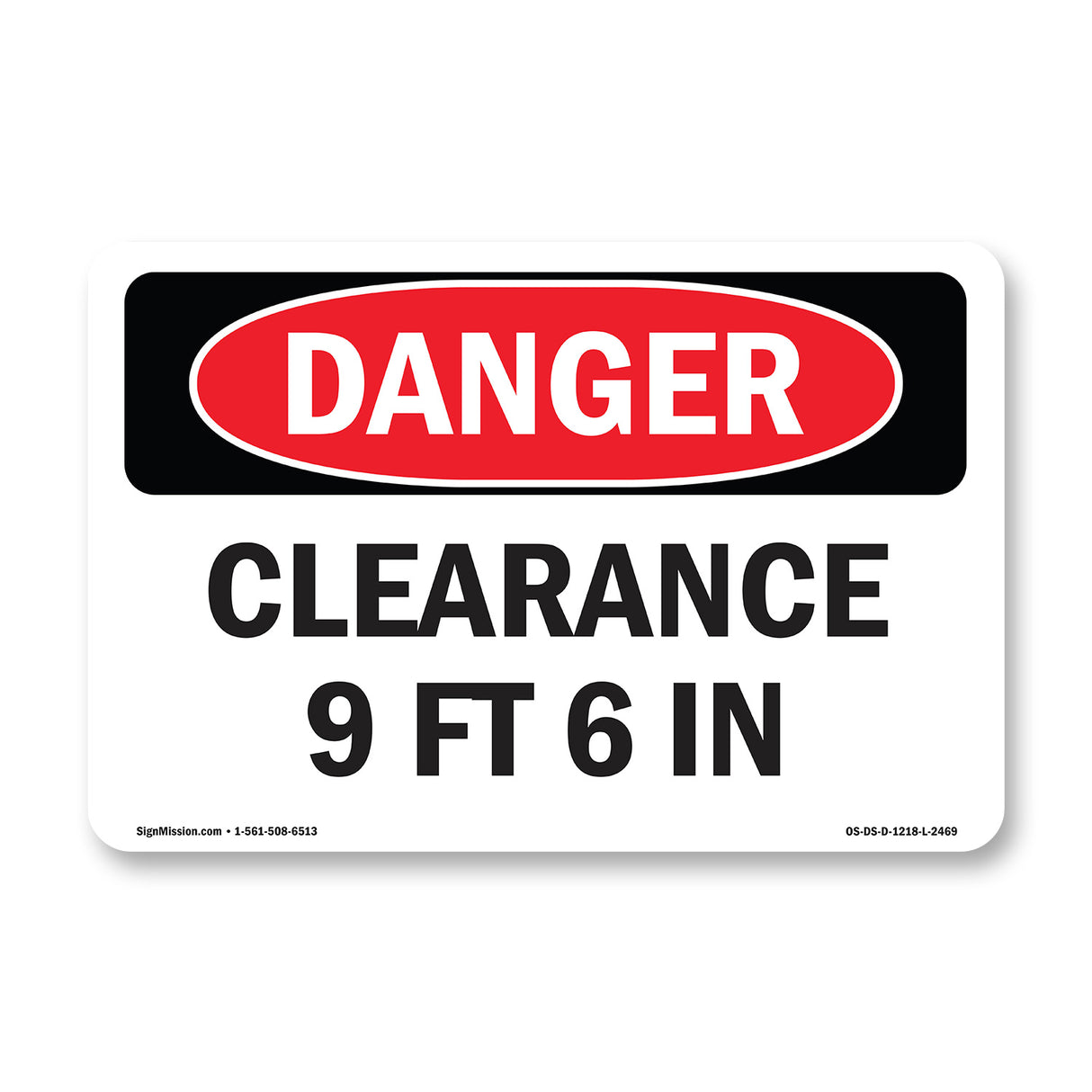 Clearance 9 Ft 6 In