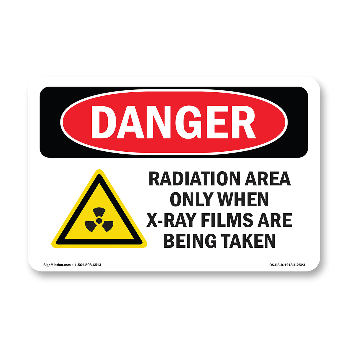Radiation Area Only When X-Ray